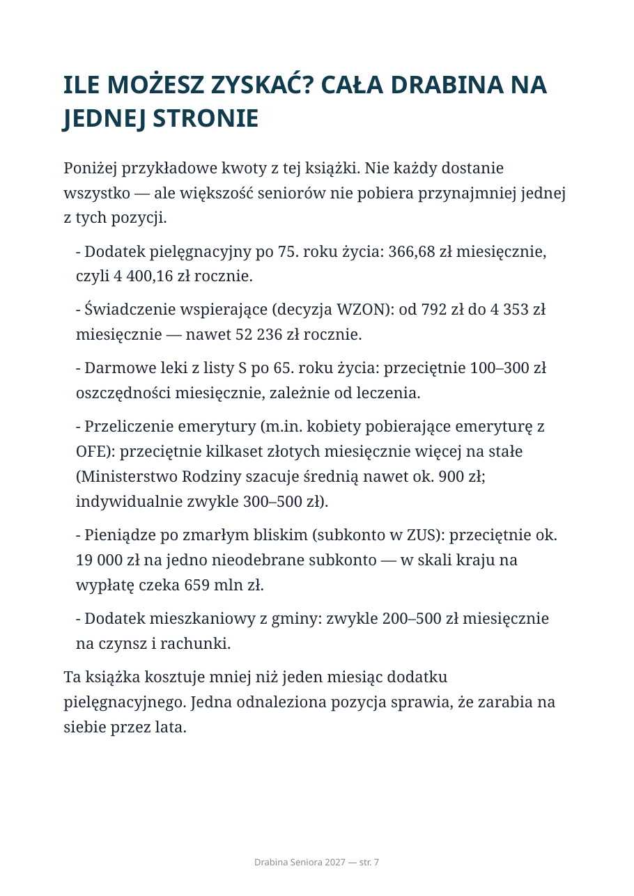 Strona Ile możesz zyskać